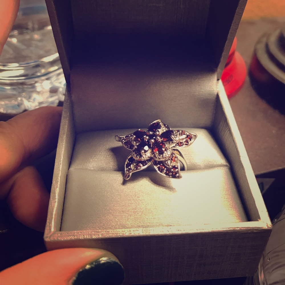 Flower Ruby Ring